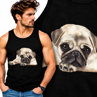 TANK TOP ZWIERZĘTA   PUG